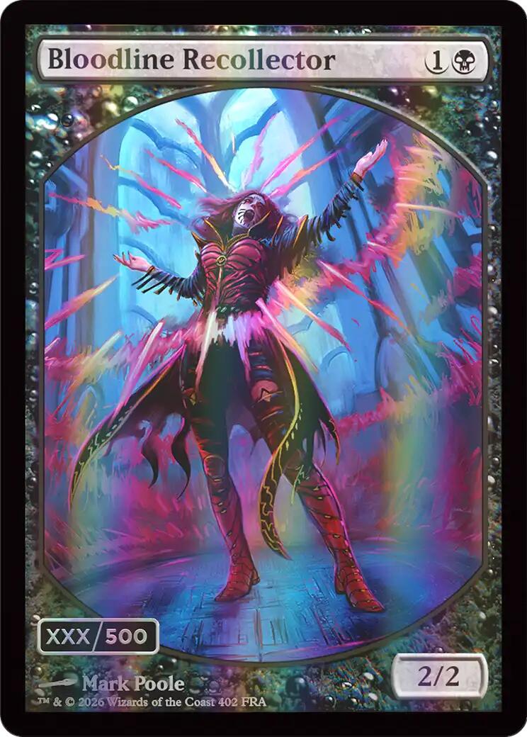 Bloodline Recollector (Retro Frame) (Serial Numbered) (Double Rainbow Foil) [Reality Fracture] | I Want That Stuff Brandon