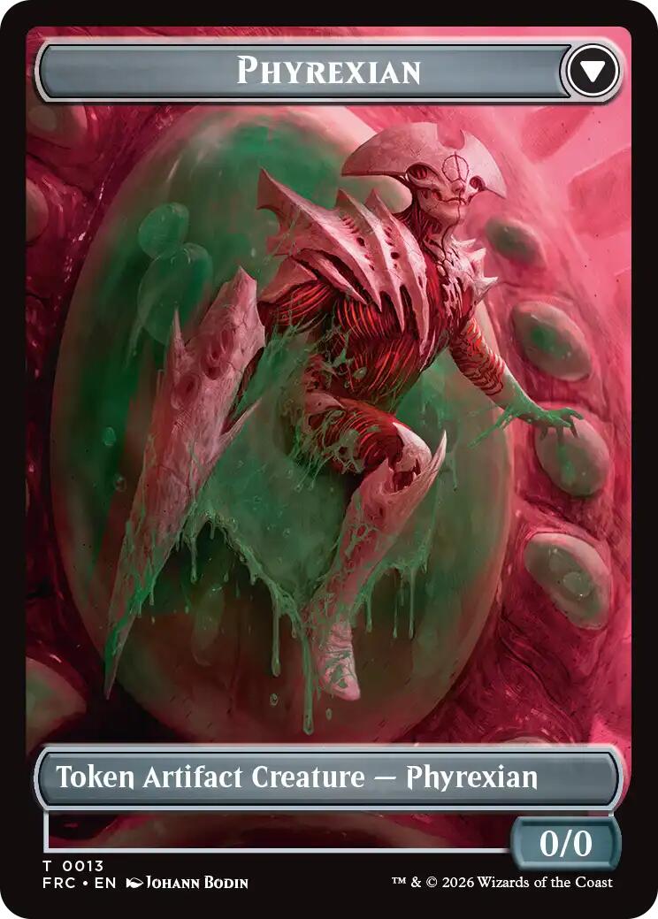 Phyrexian // Incubator Double-Sided Token [Reality Fracture Commander Tokens] | I Want That Stuff Brandon
