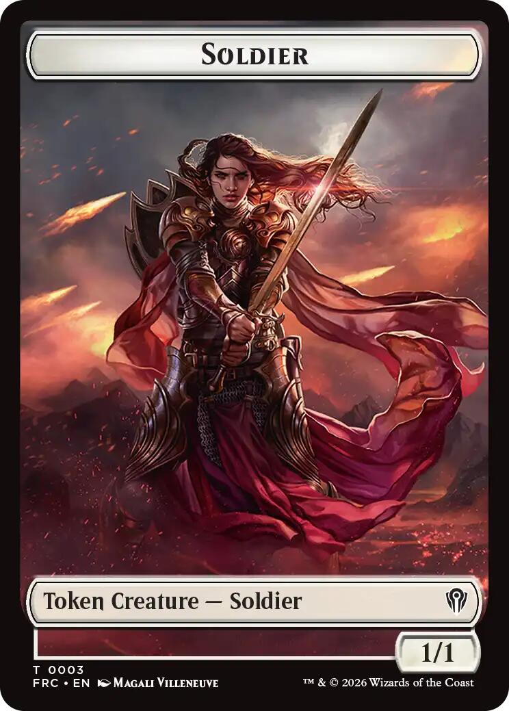 Soldier // Map Double-Sided Token [Reality Fracture Commander Tokens] | I Want That Stuff Brandon