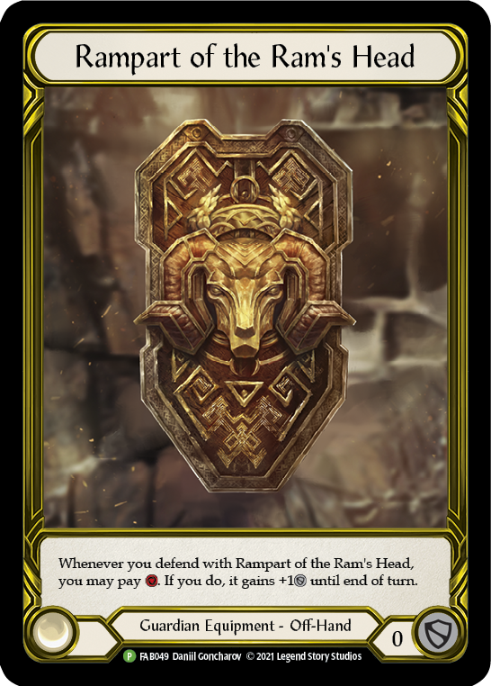 Rampart of the Ram's Head (Golden) [FAB049] (Promo)  Cold Foil | I Want That Stuff Brandon