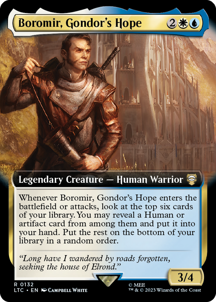 Boromir, Gondor's Hope (Extended Art) [The Lord of the Rings: Tales of Middle-Earth Commander] | I Want That Stuff Brandon