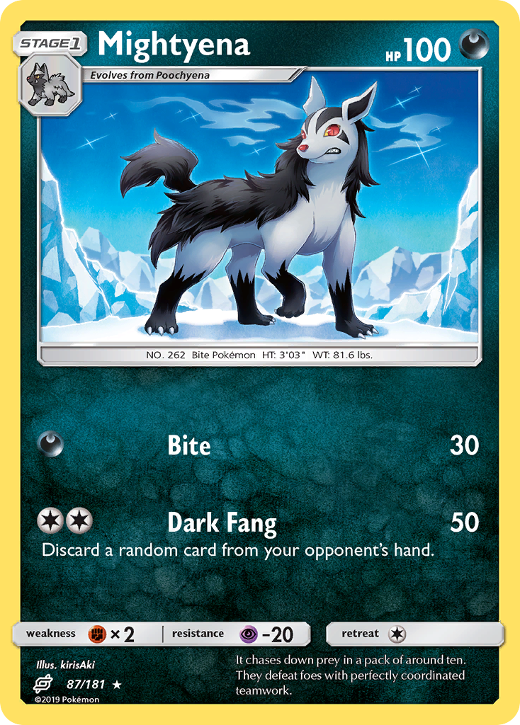 Mightyena (87/181) [Sun & Moon: Team Up] | I Want That Stuff Brandon