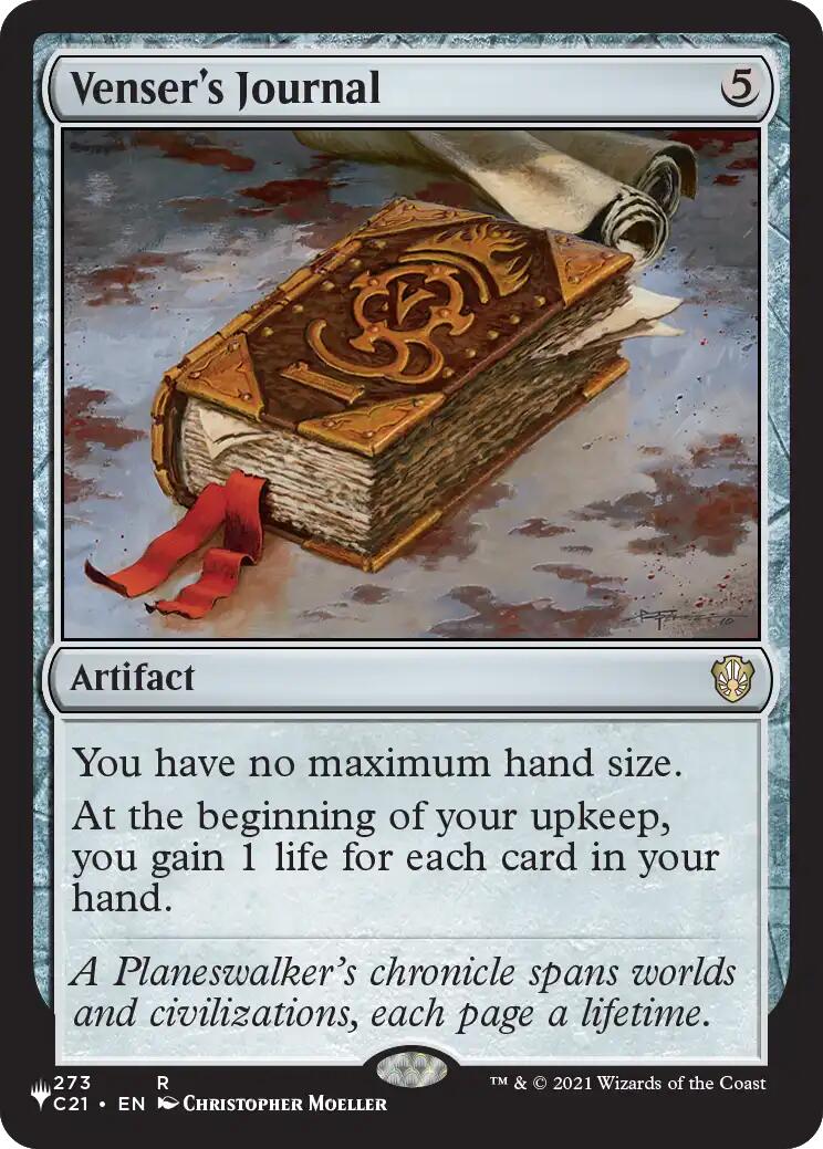 Venser's Journal [The List] | I Want That Stuff Brandon