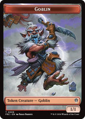 Goblin // Spirit Double-Sided Token [Reality Fracture Commander Tokens] | I Want That Stuff Brandon