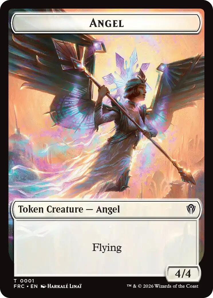 Angel // Myr Double-Sided Token [Reality Fracture Commander Tokens] | I Want That Stuff Brandon