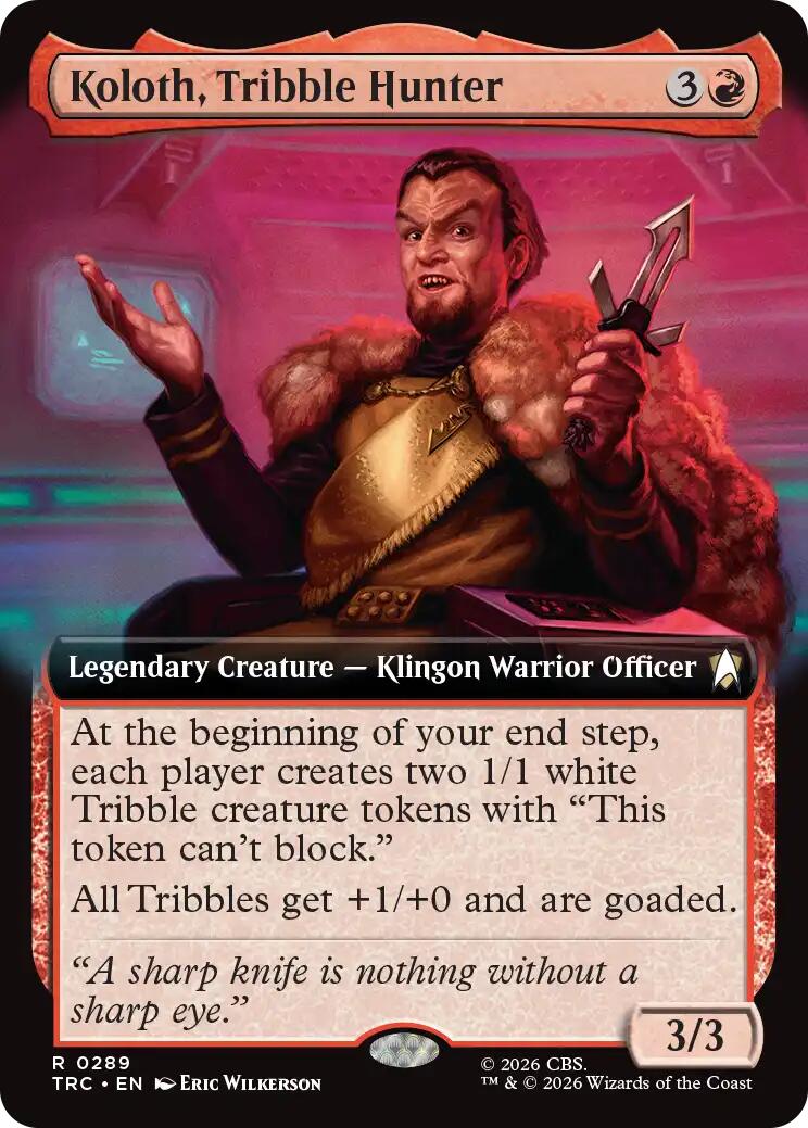 Koloth, Tribble Hunter (Extended Art) [Star Trek Commander] | I Want That Stuff Brandon