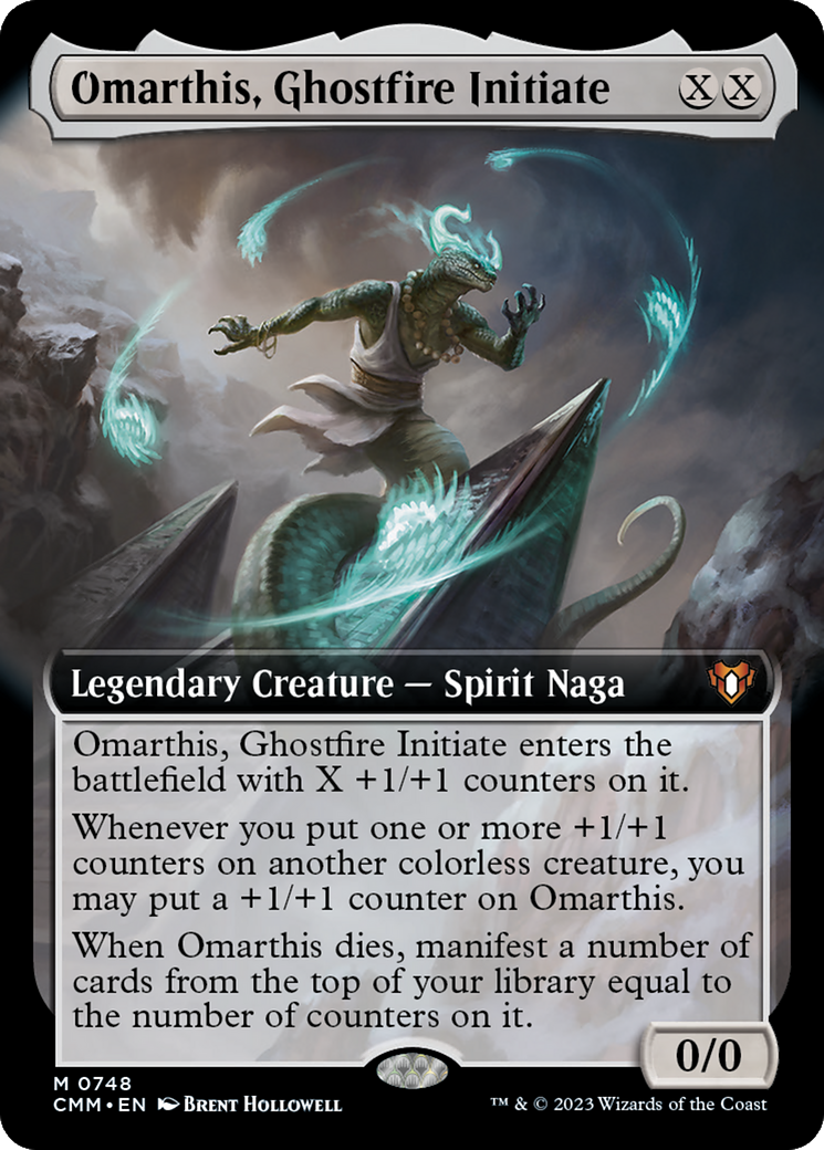 Omarthis, Ghostfire Initiate (Extended Art) [Commander Masters] | I Want That Stuff Brandon