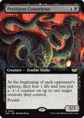 Persistent Constrictor (Extended Art) [Duskmourn: House of Horror Commander] | I Want That Stuff Brandon