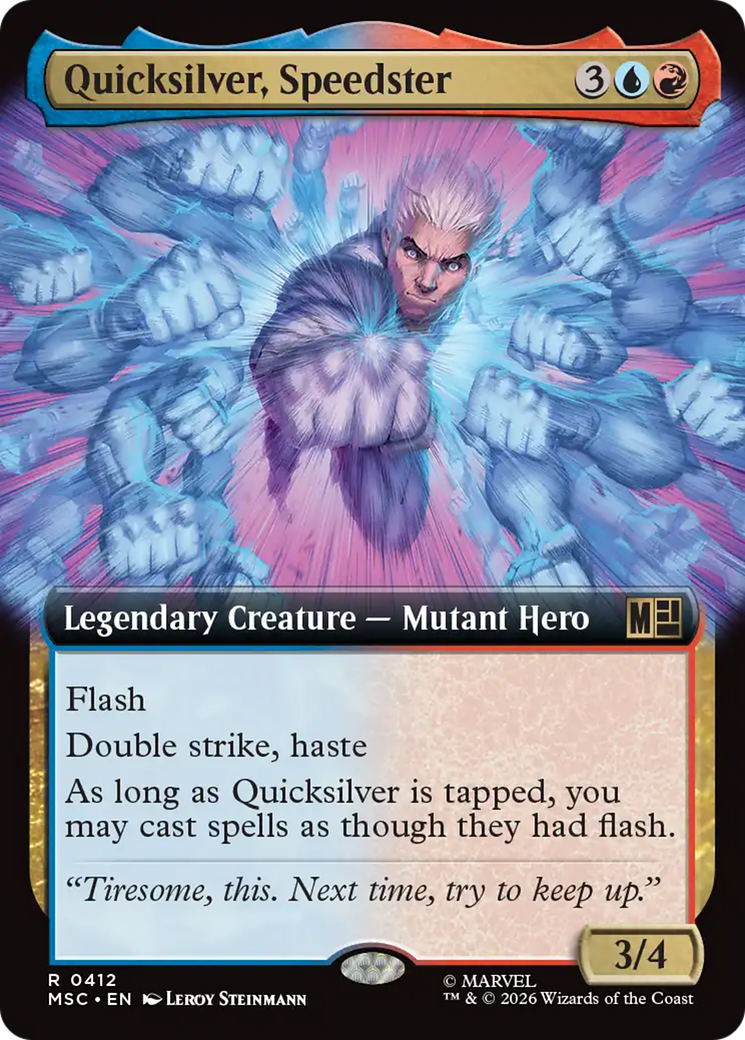 Quicksilver, Speedster (Extended Art) [Marvel Super Heroes Commander] | I Want That Stuff Brandon