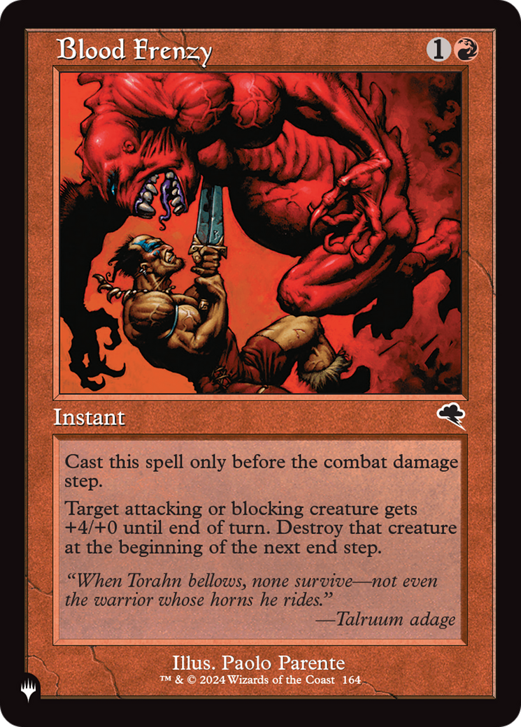 Blood Frenzy [The List Reprints] | I Want That Stuff Brandon