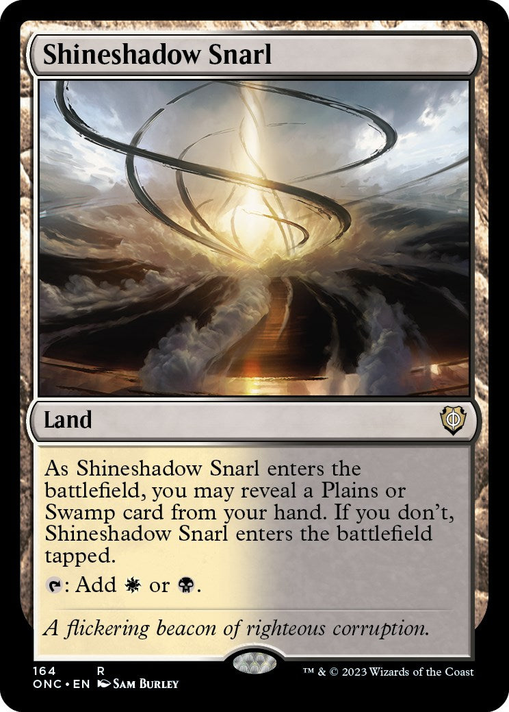 Shineshadow Snarl [Phyrexia: All Will Be One Commander] | I Want That Stuff Brandon