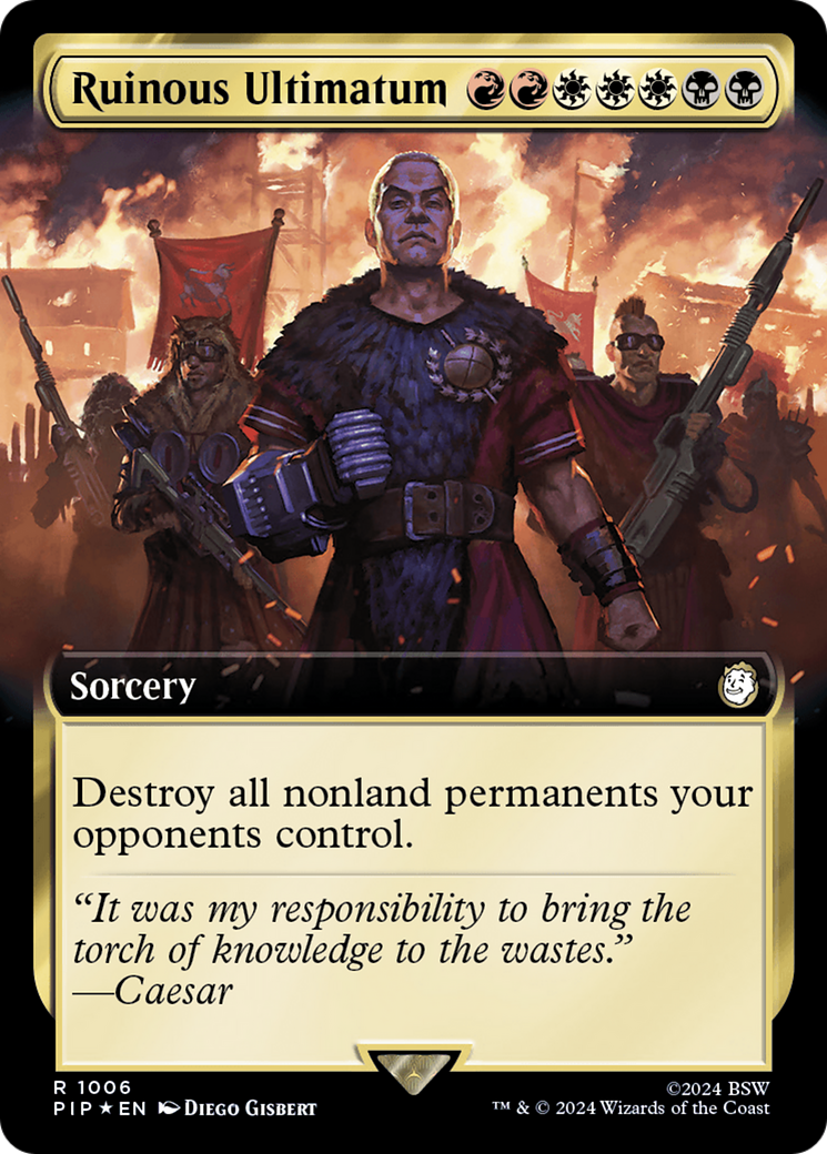 Ruinous Ultimatum (Extended Art) (Surge Foil) [Fallout] | I Want That Stuff Brandon