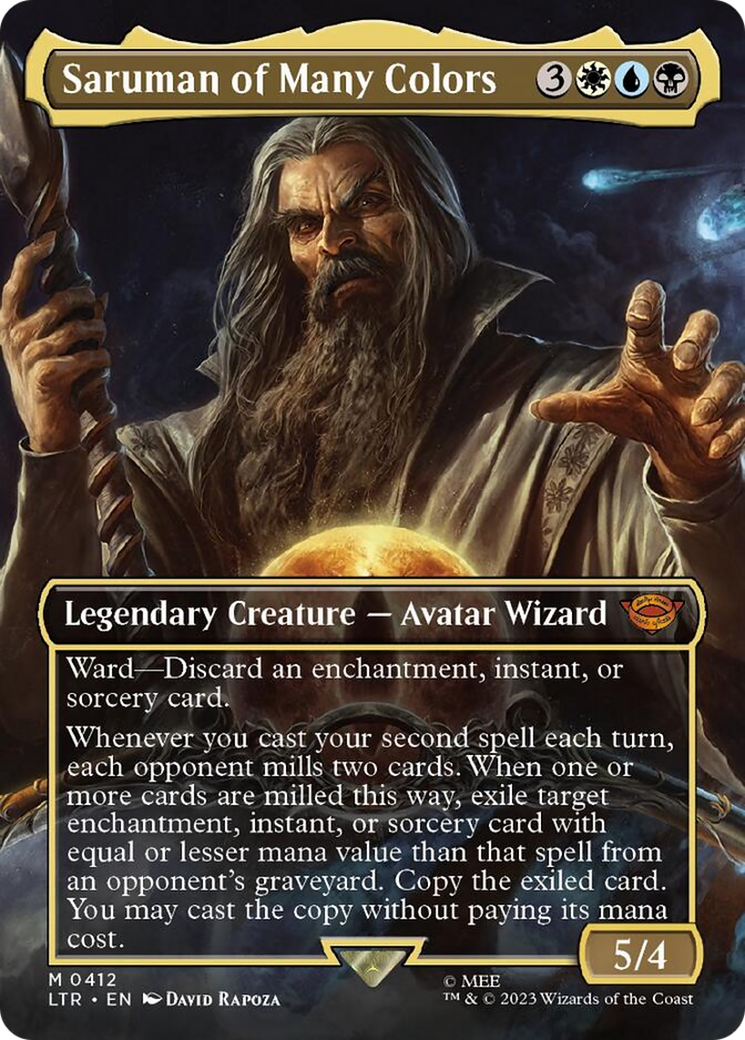 Saruman of Many Colors (Borderless Alternate Art) [The Lord of the Rings: Tales of Middle-Earth] | I Want That Stuff Brandon