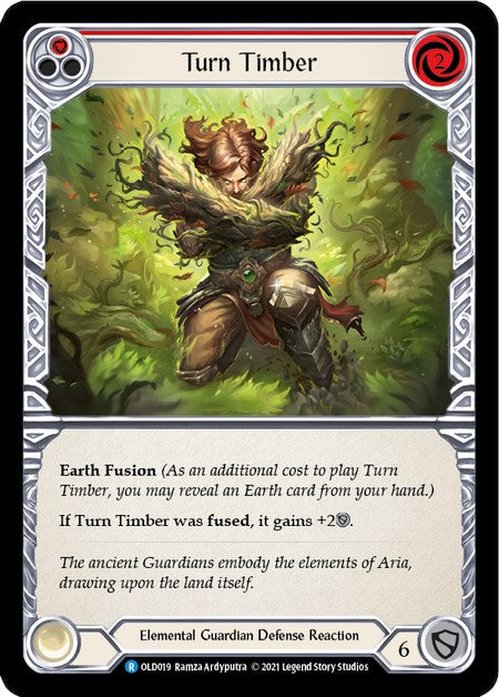 Turn Timber (Red) [OLD019] (Tales of Aria Oldhim Blitz Deck)  1st Edition Normal | I Want That Stuff Brandon