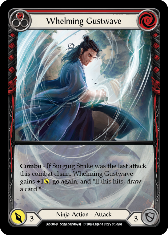 Whelming Gustwave (Red) [LGS007-P] (Promo)  1st Edition Normal | I Want That Stuff Brandon