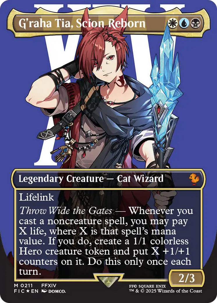 G'raha Tia, Scion Reborn (Borderless) (Surge Foil) [FINAL FANTASY Commander] | I Want That Stuff Brandon
