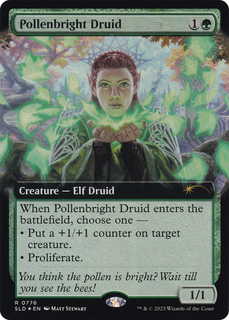 Pollenbright Druid (Extended Art) [Secret Lair Drop Series] | I Want That Stuff Brandon