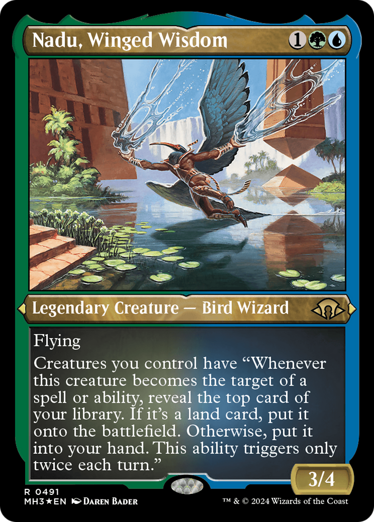 Nadu, Winged Wisdom (Foil Etched) [Modern Horizons 3] | I Want That Stuff Brandon