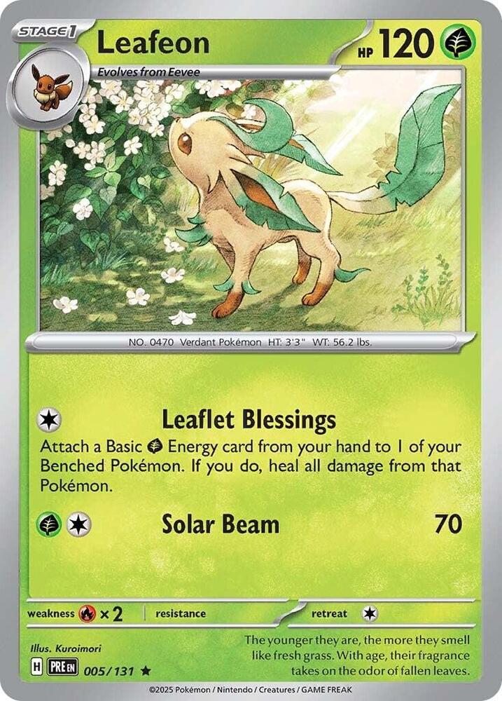 Leafeon (005/131) [Scarlet & Violet: Prismatic Evolutions] | I Want That Stuff Brandon