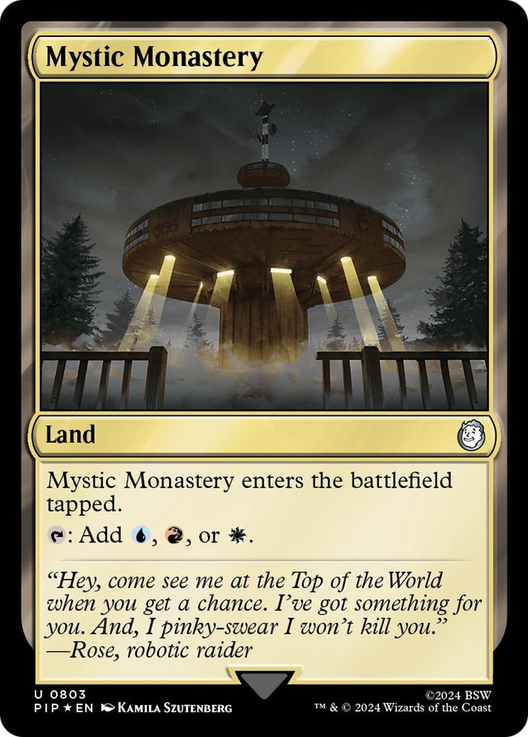 Mystic Monastery (Surge Foil) [Fallout] | I Want That Stuff Brandon