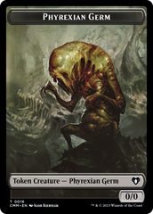 Manifest // Phyrexian Germ Double-Sided Token [Commander Masters Tokens] | I Want That Stuff Brandon