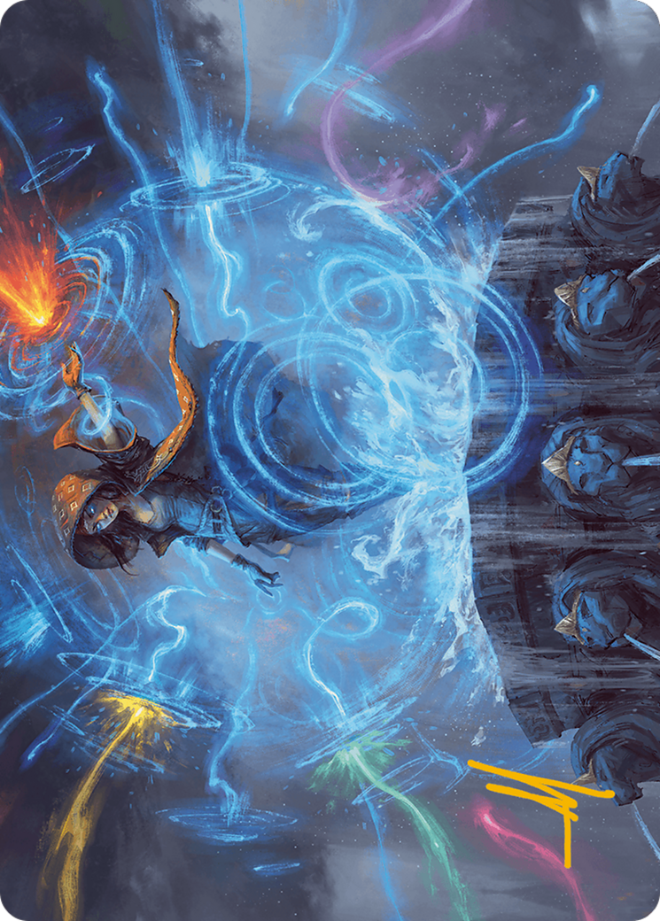 Flusterstorm Art Card (Gold-Stamped Signature) [Modern Horizons 3 Art Series] | I Want That Stuff Brandon