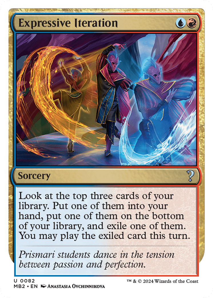 Expressive Iteration (White Border) [Mystery Booster 2] | I Want That Stuff Brandon