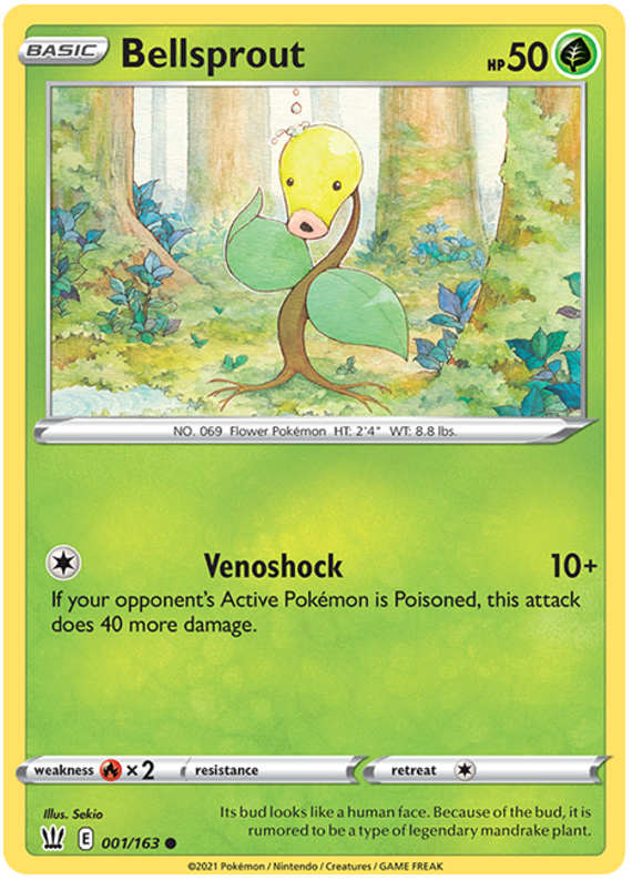 Bellsprout (001/163) [Sword & Shield: Battle Styles] | I Want That Stuff Brandon