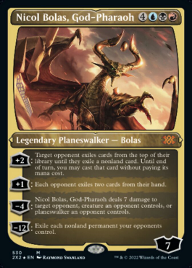 Nicol Bolas, God-Pharaoh (Foil Etched) [Double Masters 2022] | I Want That Stuff Brandon