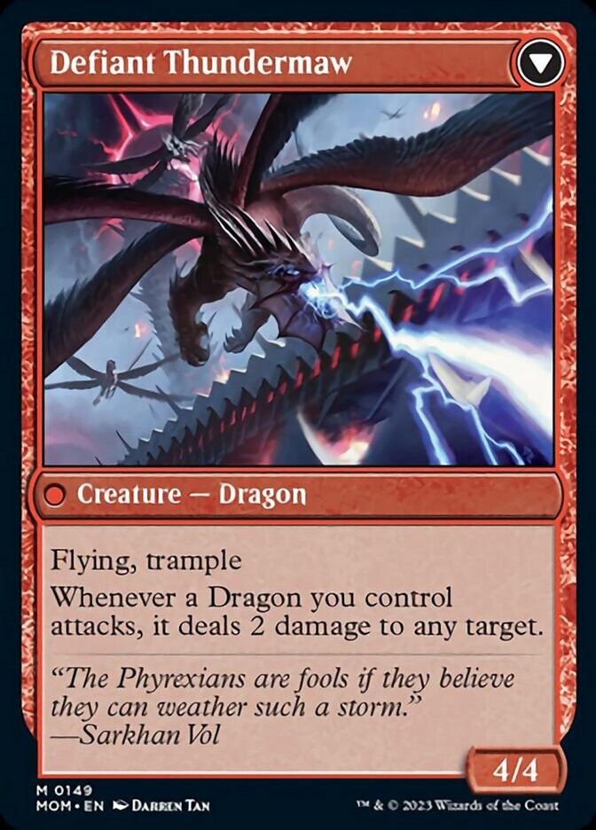 Invasion of Tarkir // Defiant Thundermaw [March of the Machine] | I Want That Stuff Brandon