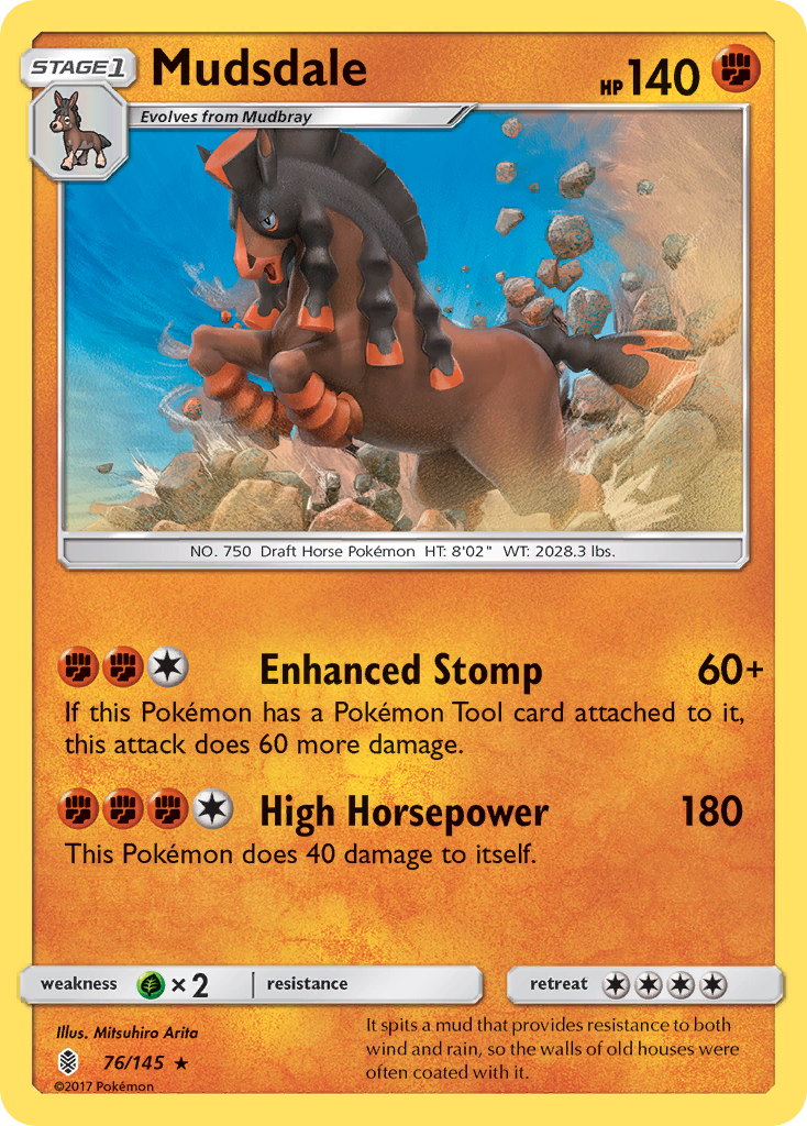 Mudsdale (76/145) [Sun & Moon: Guardians Rising] | I Want That Stuff Brandon