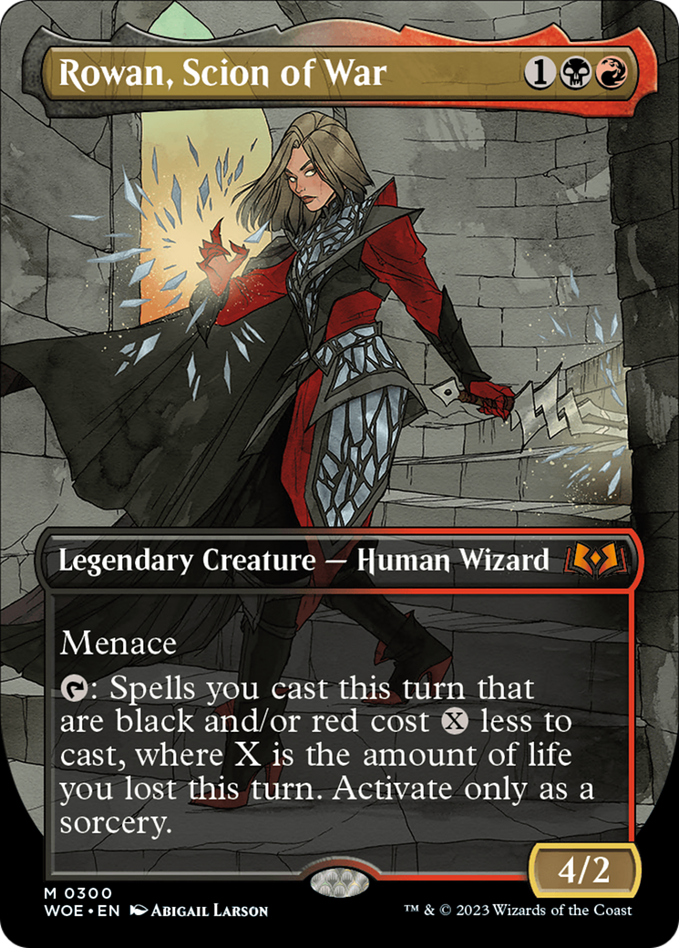 Rowan, Scion of War (Borderless Alternate Art) [Wilds of Eldraine] | I Want That Stuff Brandon