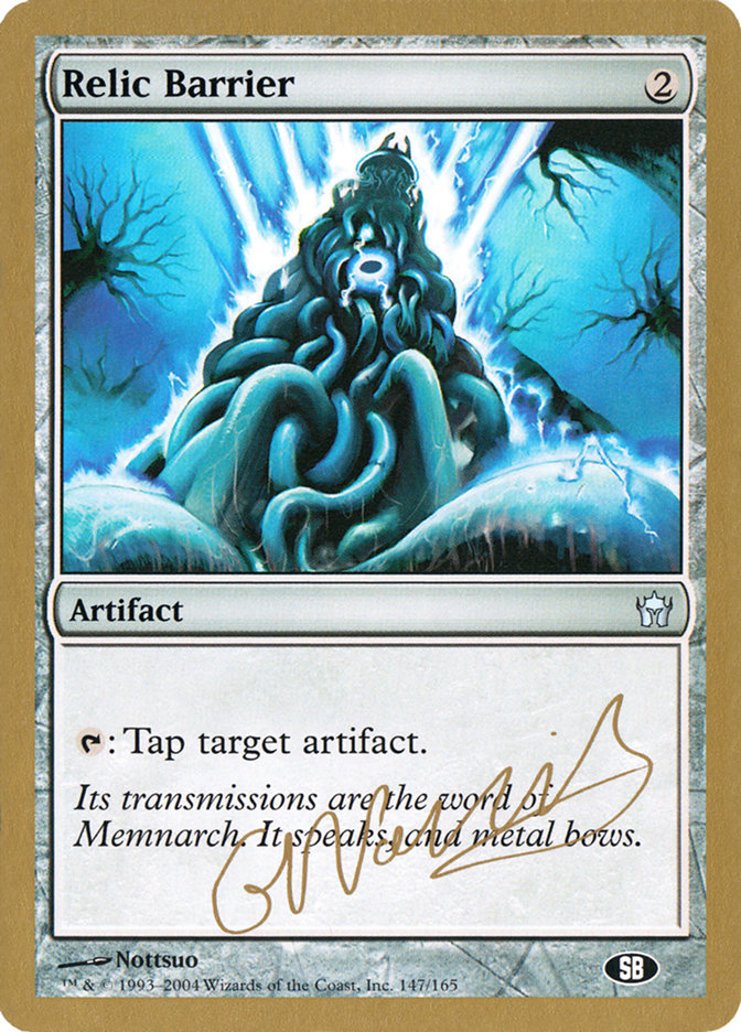 Relic Barrier (Gabriel Nassif) (SB) [World Championship Decks 2004] | I Want That Stuff Brandon
