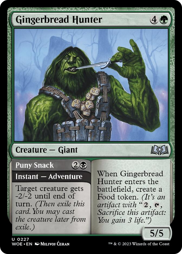 Gingerbread Hunter // Puny Snack [Wilds of Eldraine] | I Want That Stuff Brandon