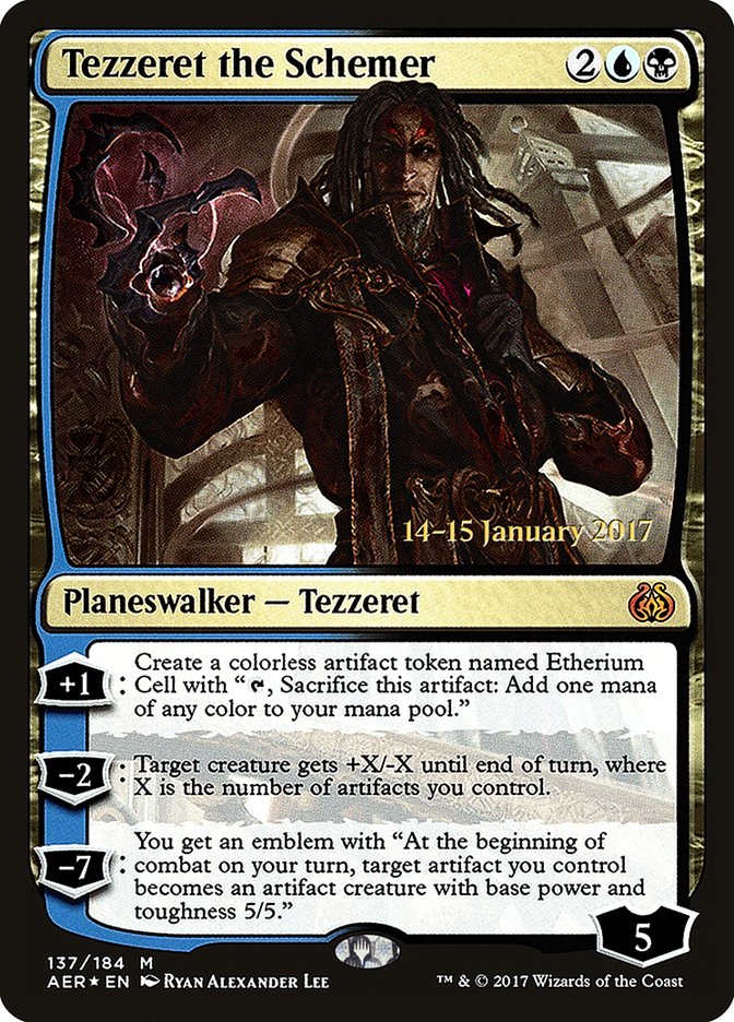 Tezzeret the Schemer [Aether Revolt Prerelease Promos] | I Want That Stuff Brandon