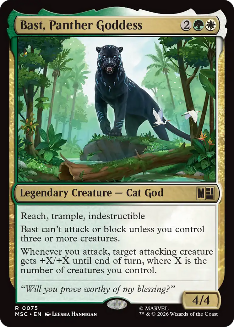Bast, Panther Goddess (Surge Foil) [Marvel Super Heroes Commander] | I Want That Stuff Brandon