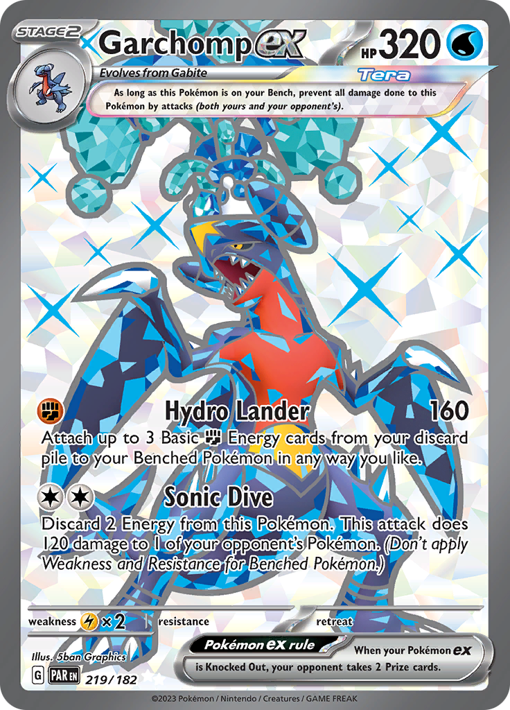 Garchomp ex (219/182) [Scarlet & Violet: Paradox Rift] | I Want That Stuff Brandon