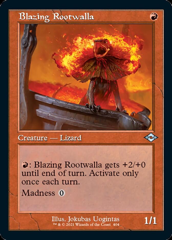 Blazing Rootwalla (Retro Foil Etched) [Modern Horizons 2] | I Want That Stuff Brandon