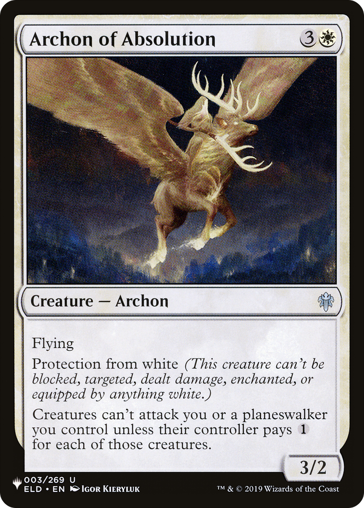 Archon of Absolution [The List Reprints] | I Want That Stuff Brandon