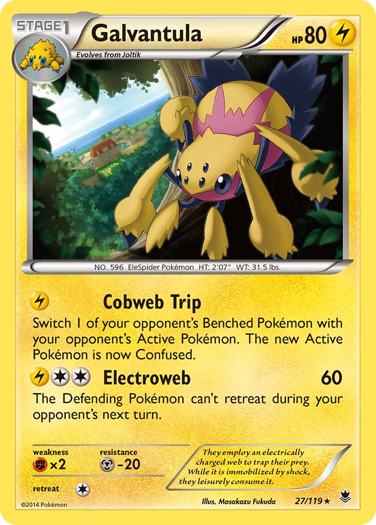 Galvantula(27/119) (Theme Deck Exclusive) [XY: Phantom Forces] | I Want That Stuff Brandon