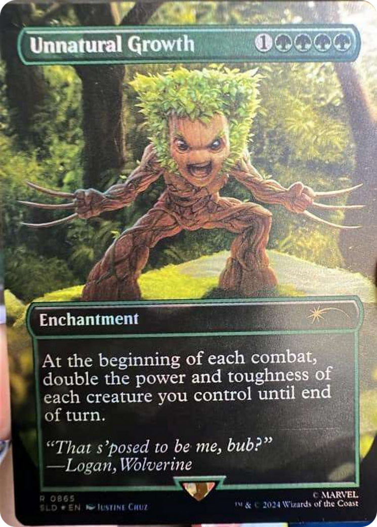 Unnatural Growth (Rainbow Foil) [Secret Lair Drop Series] | I Want That Stuff Brandon