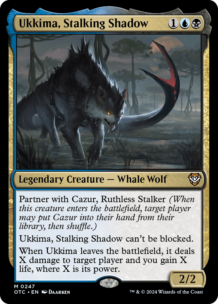 Ukkima, Stalking Shadow [Outlaws of Thunder Junction Commander] | I Want That Stuff Brandon