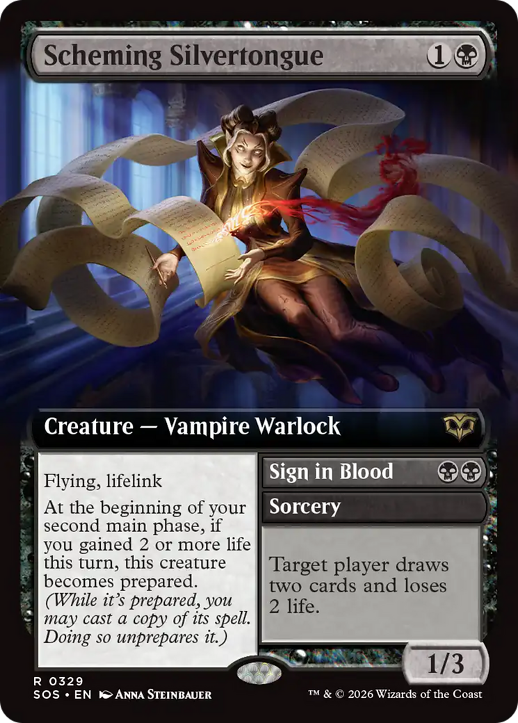 Scheming Silvertongue (Extended Art) [Secrets of Strixhaven] | I Want That Stuff Brandon