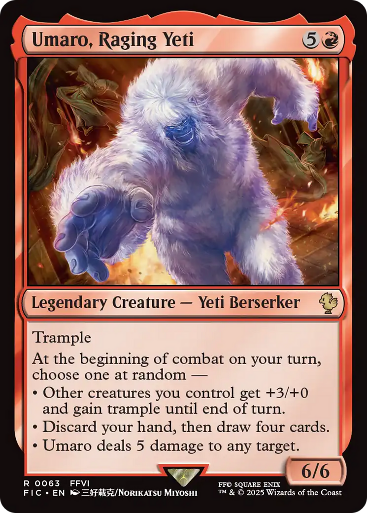 Umaro, Raging Yeti [FINAL FANTASY Commander] | I Want That Stuff Brandon