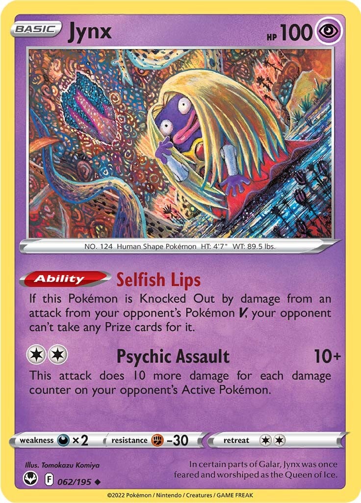 Jynx (062/195) [Sword & Shield: Silver Tempest] | I Want That Stuff Brandon