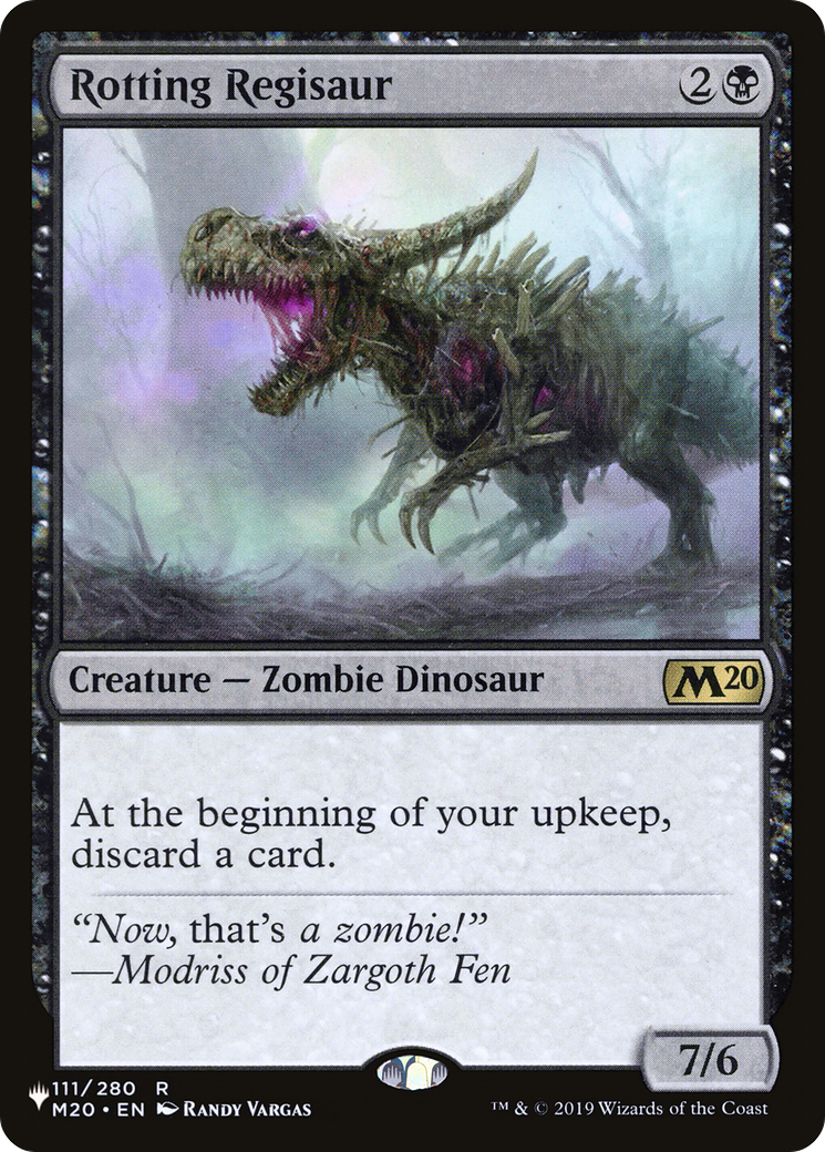 Rotting Regisaur [The List] | I Want That Stuff Brandon