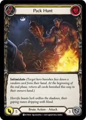 Pack Hunt (Yellow) [U-WTR024] (Welcome to Rathe Unlimited)  Unlimited Rainbow Foil | I Want That Stuff Brandon