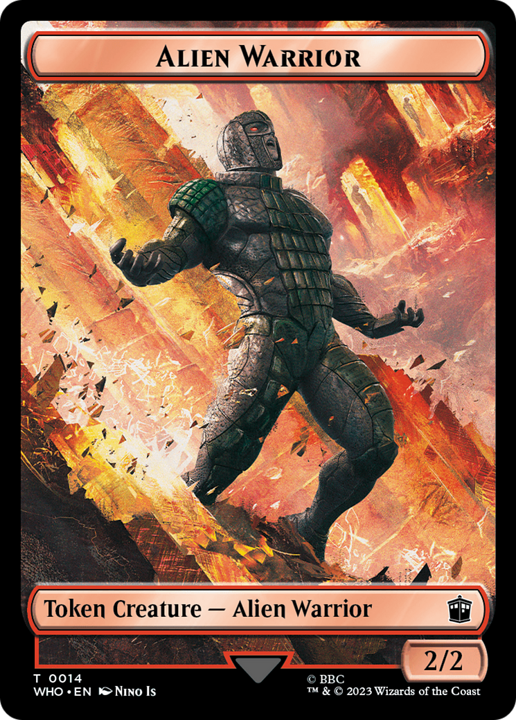 Alien Rhino // Alien Warrior Double-Sided Token [Doctor Who Tokens] | I Want That Stuff Brandon