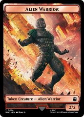 Soldier // Alien Warrior Double-Sided Token [Doctor Who Tokens] | I Want That Stuff Brandon