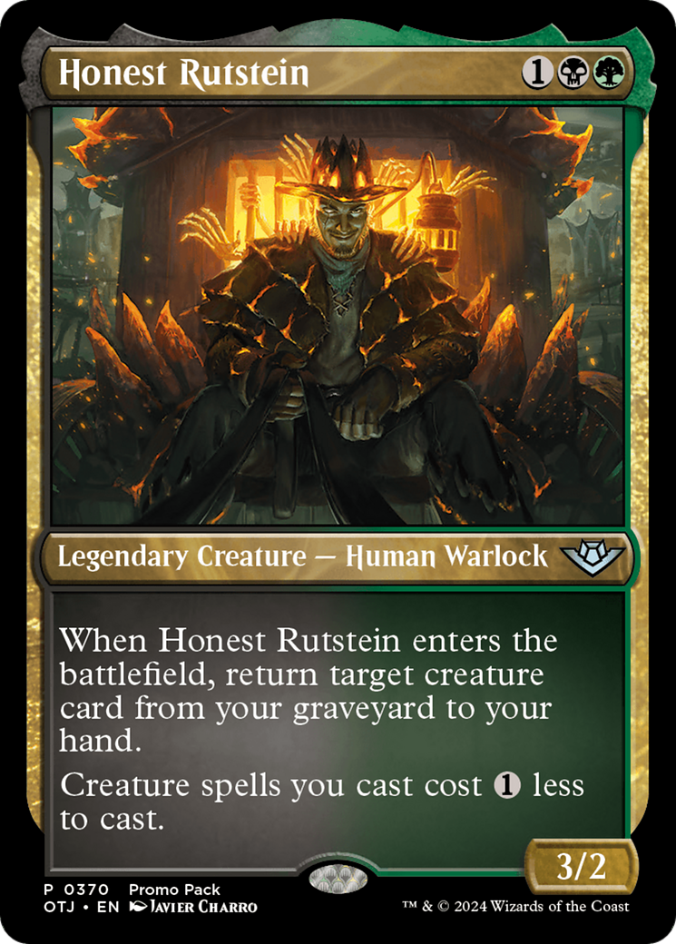 Honest Rutstein (Promo Pack) [Outlaws of Thunder Junction Promos] | I Want That Stuff Brandon